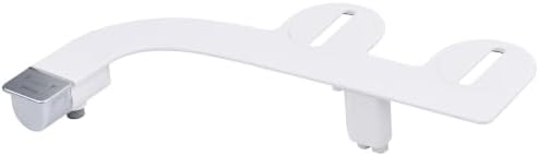 Brondell Bidet Attachment for Toilet SS-250 SimpleSpa Fresh Water Spray with Adjustable Water Pressure Side Arm Control, Slim Bidet Sprayer, Silver Knob (Dual Nozzle) by Brondell