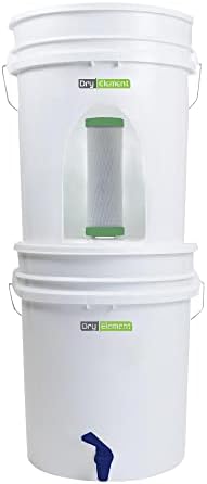 Nano Gravity Water Purification System - High Capacity Gravity-Fed Water Filtration System - Drinking Water Filter System by Dry+Element