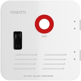 FOGATTI 15" x 15" InstaShower 7 RV Tankless Water Heater Door, White by FOGATTI