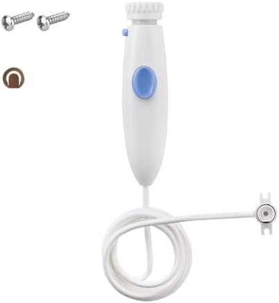 Replacement Hose and Handle Parts Compatible with Waterpik Water Flosser WP-100 WP-140 WP-150 WP-900 Series Oral Irrigator, Plastic Handle, Oral Hygiene Accessories (Pause Button) by Oralphi