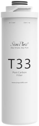 SimPure T1 Series T33 Post Carbon Water Filter Replacement, 1 Pack by SimPure_Water