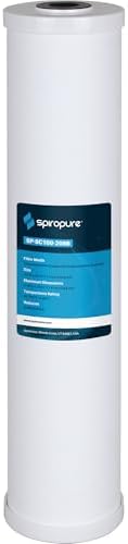 SpiroPure 20x4.5 Hard Water Filter Salt Free Softener Descale Polyphosphate by SpiroPure