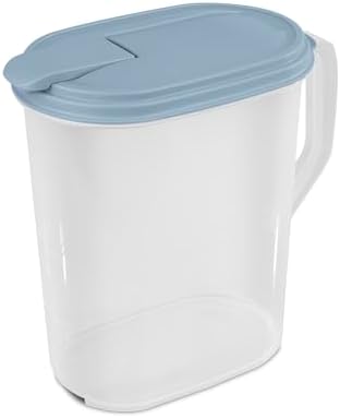 Sterilite Hinged Pitcher with Handle for Home & Kitchen, 1 Gallon, 24-Pack by Sterilite