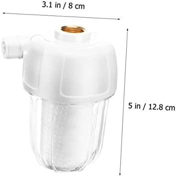 Home Water Faucet Filter System for Shower Heads White Plastic - Image 7