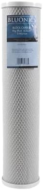 String-wound Sediment, CTO Carbon & Sediment + UV Bulb Replacement Filter Set for our Well Water System > 3pcs 4.5" x 20" Whole House Cartridges + Lamps - Image 4