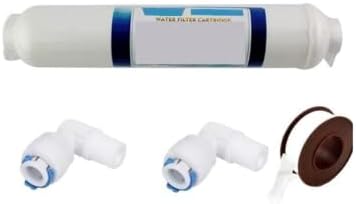 Water purifier cartridge with fittings 10 Inch T33 by Unknown