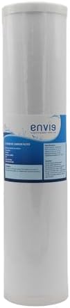 Envig L3 Iron and Hydrogen Sulfide 4.5” x 20” Whole House Water Filter Replacement, Catalytic Carbon KDF, Reducing Hydrogen Sulfide, Iron, Sediment, Chlorine, Chloramine, DBPs, PFAS/PFOS, Heavy Metal by Envig