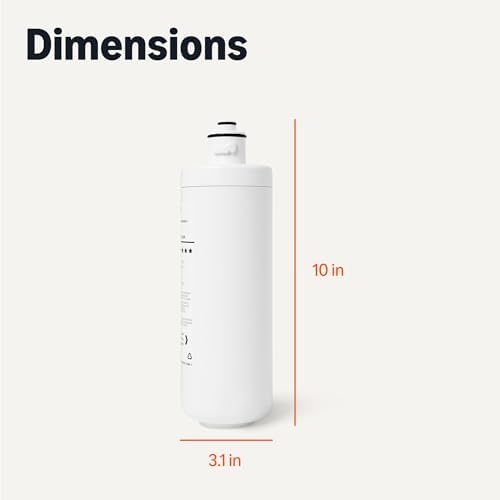 Amazon Basics Replacement Filter Cartridge for Under Sink Water Filter System, Reduces Chlorine, Bad Taste & Odor, NSF/ANSI 42 & 372 Certified, 1 Year Service Life, 11,000 Gallons, White - Image 5
