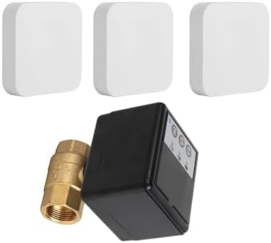 433MHz Automatic Water Leak Sensor & Shut-Off Brass Valve Kit(DN15 Valve System) by Unknown