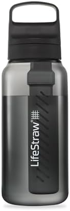 LifeStraw Go Series BPA-Free Water Filter Bottle, 1 L, Nordic Noir by Unknown