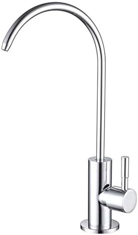 Stainless Steel Kitchen Sink Water Filter Drinking Swan Neck Tap Single Cooling Plating,Plating by Unknown