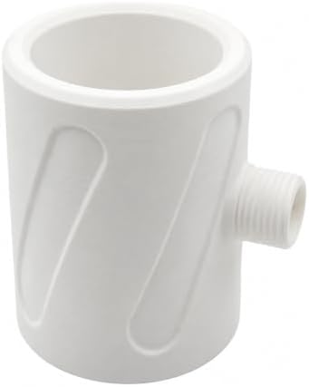 Dog Paw Washer Shower Nozzle, Plastic G1/2 Threaded Pet Foot Rinse Attachment with Wide Open Wash Head for Bathing and Grooming, Black, 1 Pack (White) by Unknown