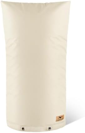 Backflow Preventer Insulation Cover - Water Pipe Insulation Sprinkler Cover for Outside - Insulated Backflow Cover Pouch for Irrigation Back Flow Valve in Winter or Sun Exposure (18" W x 34" H, Sand) - Image 4