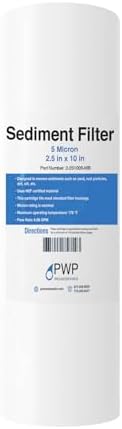 Sediment Melt Blown Water Filter Cartridge Standard 2.5x10" 5 Micron 25 Pack - Image 2