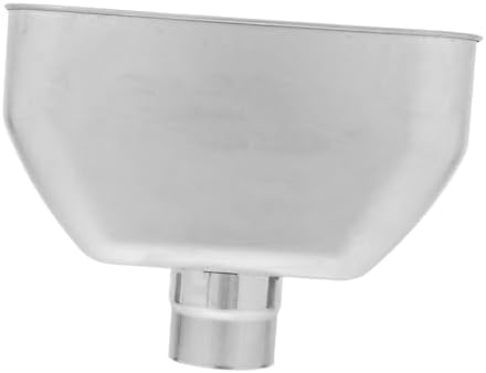 Water Diverter Downspout Adapter Stainless Steel Rainwater Funnel for Efficient Drainage Versatile Gutter Connector for Rooftops and by KONTONTY