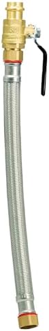 QuickFitting SurePress 3/4" x 3/4" FIP x 18" Ball Valve Braided Hose by QuickFitting