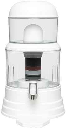 Nispira Super Mineral Countertop Gravity Water Filter System 12L 3-Gallon Household Economical Drinking Pot Water Dispenser by Nispira