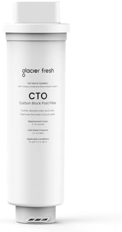 GLACIER FRESH CTO Replacement Filter for GFU06 Ultra Filtration System by GLACIERFRESH