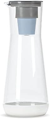 Hydros Water Filter Pitcher, 40 oz Slim Design, Patented Fast Flo Tech, Dishwasher Safe, Fills in Just 40 Seconds, BPA Free, 5 Cup Capacity, White by Hydros