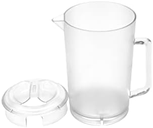 G.E.T. P-3064-1-CL-EC BPA-Free Textured Scratch-Resistant Plastic Pitcher with Lid, 2 Quart (64 Ounce), Clear (Pack of 12) - Image 4