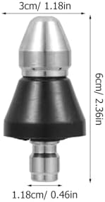 2 Pcs Sewer Nozzle, Sewer Cleaning Tool High-Pressure Nozzle for Drain and Pipe Cleaning - Image 2