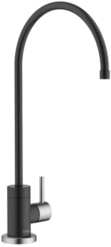 KRAUS® Purita™ Single Handle Drinking Water Filter Faucet for Reverse Osmosis or Water Filtration System in Spot-Free Stainless Steel/Matte Black, FF-100SFSMB by KRAUS