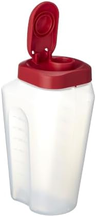 GoodCook 1 Quart Bottle with Snap Lock Easy-Pour Lid Set of 2, Clear - Image 4
