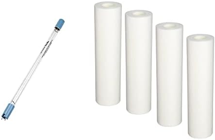 Aquasana UV Whole House Water Filter Replacement Lamp - For Systems Purchased July 2019 Or Later - AQ-UV-L330C & EQ-304 Replacement 10-Inch, Sediment Pre-filters, White, 4-pack by Unknown
