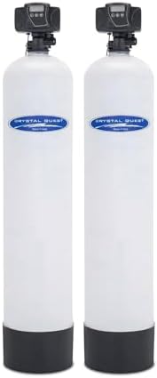 Crystal Quest Smart + Fluoride | Whole House Inline Water Filter | Fiberglass | Automatic Backwash by CrystalQuest