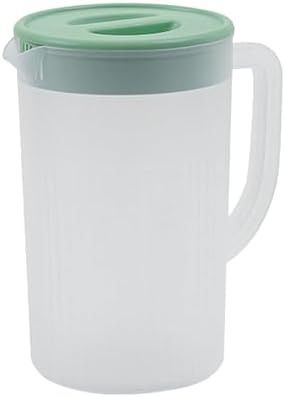 Greensen Water Pitcher, 2.7L Large Capacity Translucent PP Plastic Pitcher with Lid and Spout Filter, for Tea Coffee Juice Cold Water Storage (Green #12) by Greensen