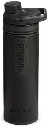 GRAYL UltraPress 16.9 oz Water Purifier & Filter Bottle, Covert Black by GRAYL