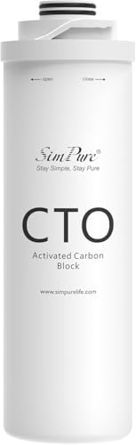 SimPure T1 Series CTO Carbon Block Water Filter Replacement, 1 Pack by SimPure_Water