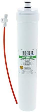 Neo-Pure NP-3MM75 SQC Compatible Membrane 75gpd Replaces Water Factory Systems 66-4706G2 Filter Cartridge, Used in SQC3 and SQC4 RO Systems by neo