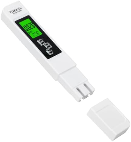2026 4-in-1 Digital Water Tester 0-9999PPM, TDS/EC/Hardness/Temperature Meter, Water Quality Tester for Drinking Water, Pool, Aquarium, RO System, Hydroponics (Batteries Not Included) by FORIOT
