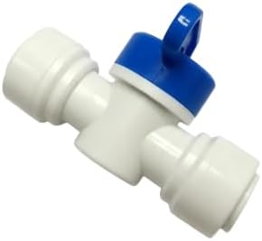 3/8" Quick Connect Ball Valve, 10 Pack Food Grade Shut Off Valve for RO System, Under Sink Water Filtration - Image 3