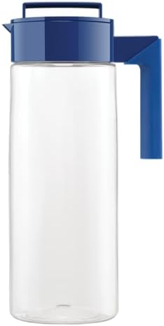 Takeya Airtight Pitcher - Durable BPA-Free Eastman Tritan Odor/Stain-Resistant Leakproof Lid for Iced Tea/Water Easy-Grip Silicone Handle Spill-Free Spout Fridge-Friendly Made in USA 2 Quart/Blueberry - Image 2