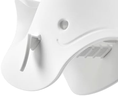 Skip Hop Baby Bath Spout Cover, Bathtub Faucet Cover with Soft Rubbery Material, Dishwasher-Safe, Easy-to-Adjust Straps and Tail Hook for Hanging, Fits Most Tub Spouts, MOBY, White - Image 3