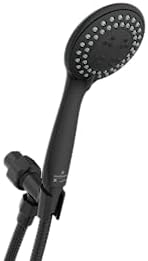 Niagara Conservation N9715MB-HH Vara Spa II 3-Spray with 1.5 GPM Wall Mount Handheld Shower Head in Matte Black, 1-Pack | Bathroom Shower Head Sprayer with Pressure Compensation Technology by Niagara+Conservation