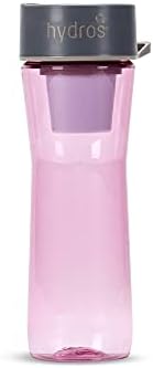 Hydros Water Filter Bottle, 20 Oz, Patented Fast Flo Tech, Dishwasher Safe, 20 Second Quick Fill, Leak Proof, BPA Free, Violet by Hydros