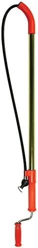 General Pipe Cleaners I-T6FL-DH Closet Auger, Professional 6' Flexicore Snake with Down Head for Unclogging Toilets by General+Pipe+Cleaners