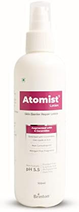 Atomist Skin Barrier Repair Lotion | Enriched with Ceramides, Oat, Lipids, and GLA | Restores & Protects Skin Barrier for Smooth, Hydrated (150gm / 5.02 Oz) by Brinton