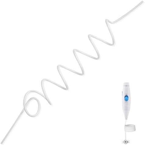 Dental Irrigators Hose Replacement Compatible with Waterpik Water Flosser Wp-100 Wp-660 Water Flossing Hose Tubing for Precise Tooth Cleaning and Easy Installation by Didiseaon