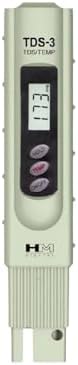 HM Digital TDS-3 Handheld TDS Meter With Carrying Case, 0 - 9990 ppm TDS Measurement Range, 1 ppm Resolution, +/- 2% Readout Accuracy by HM+Digital