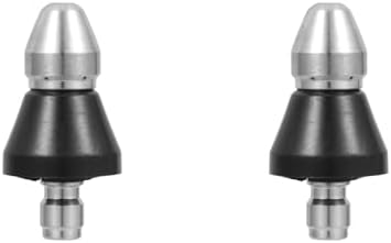 2 Pcs Sewer Nozzle, Sewer Cleaning Tool High-Pressure Nozzle for Drain and Pipe Cleaning by YARNOW