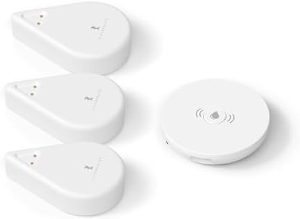 THIRDREALITY Smart Water Leak Sensor KM1, Matter Over WiFi, 1 KM1-controller with 100dB Alarm & 3 Water Detectors, 3-Year Battery Life, No Batteries, Work with Apple Home, Alexa, Home Assistant, Homey by ThirdReality