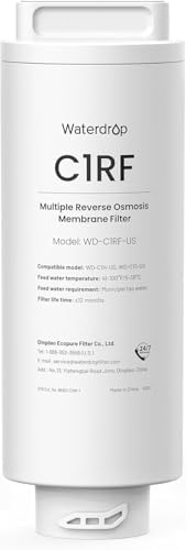 Waterdrop C1RF Filter, Replacement for C1S/C1H RO System, 12-Month Lifetime by Waterdrop