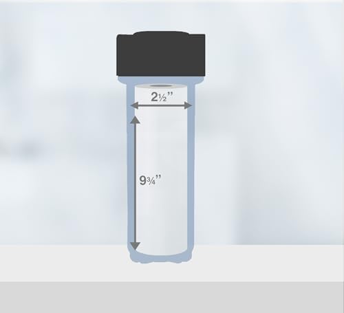 Sediment Water Filtration System with Clear 2.5X 10" Housing 3/4 "Ports, Removes Dirt, Sand, Silt and Rust - Image 2