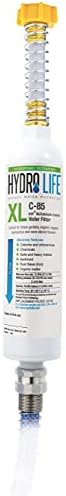 Hydro Life Camco 52702 Hydroponics C-85 XL Inline Hose Filter with Flexible Hose Protector - Promotes Healthy Plant Growth - Reduces Chlorine and Other Contaminants, White - Image 2