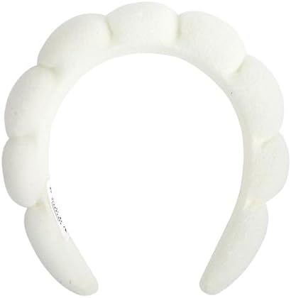 Bella Sleep + Spa Puffy Makeup Headband - Soft Microfiber Spa Headband for Washing Face - Padded Non-Slip Facial Skincare Hairband for Women & Teens, One Size by BellaSleepSpa