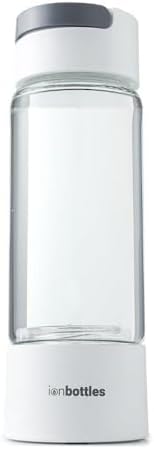 IonBottles Pro Hydrogen Ionizer Water Bottle Ion - 3.0 PPM - 14 oz Glass by IonBottles